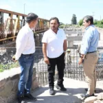 VAQUEROS: Sáenz supervisó la construcción de los nuevos puentes