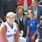 Sáenz inauguró un playón deportivo en Coronel Moldes
