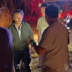 Sáenz supervisó el operativo de emergencia por incendios entre Campo Quijano y Rosario de Lerma