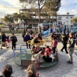 La renovada Plaza Evita se estrenó en el Día del Niño con cientos de familias