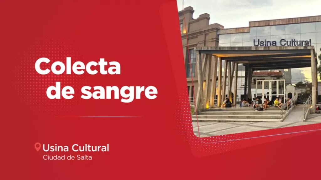 Este sábado harán promoción y colecta de sangre en la Usina Cultural