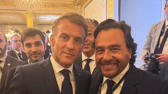 Sáenz participó del encuentro con Macron en París para impulsar inversiones en Salta